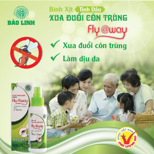 Bình xịt đuổi muỗi và côn trùng Fly@way
