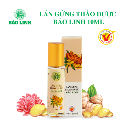 Dầu Lăn Gừng Thảo Dược Bảo Linh 10ml
