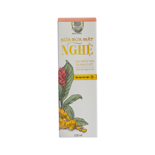 Sữa rửa mặt nghệ Bảo Linh AHA tạo bọt