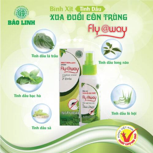 Bình xịt đuổi muỗi và côn trùng Fly@way
