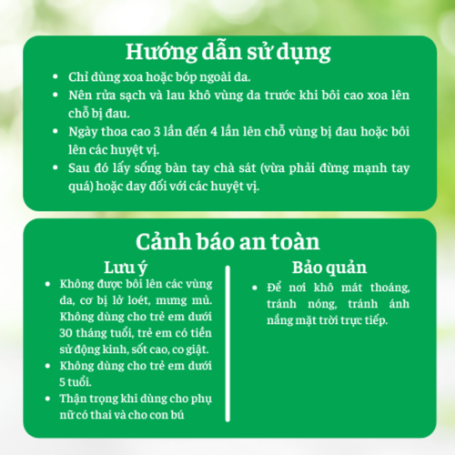 Cao xoa bóp bạch hổ hoạt lạc cao