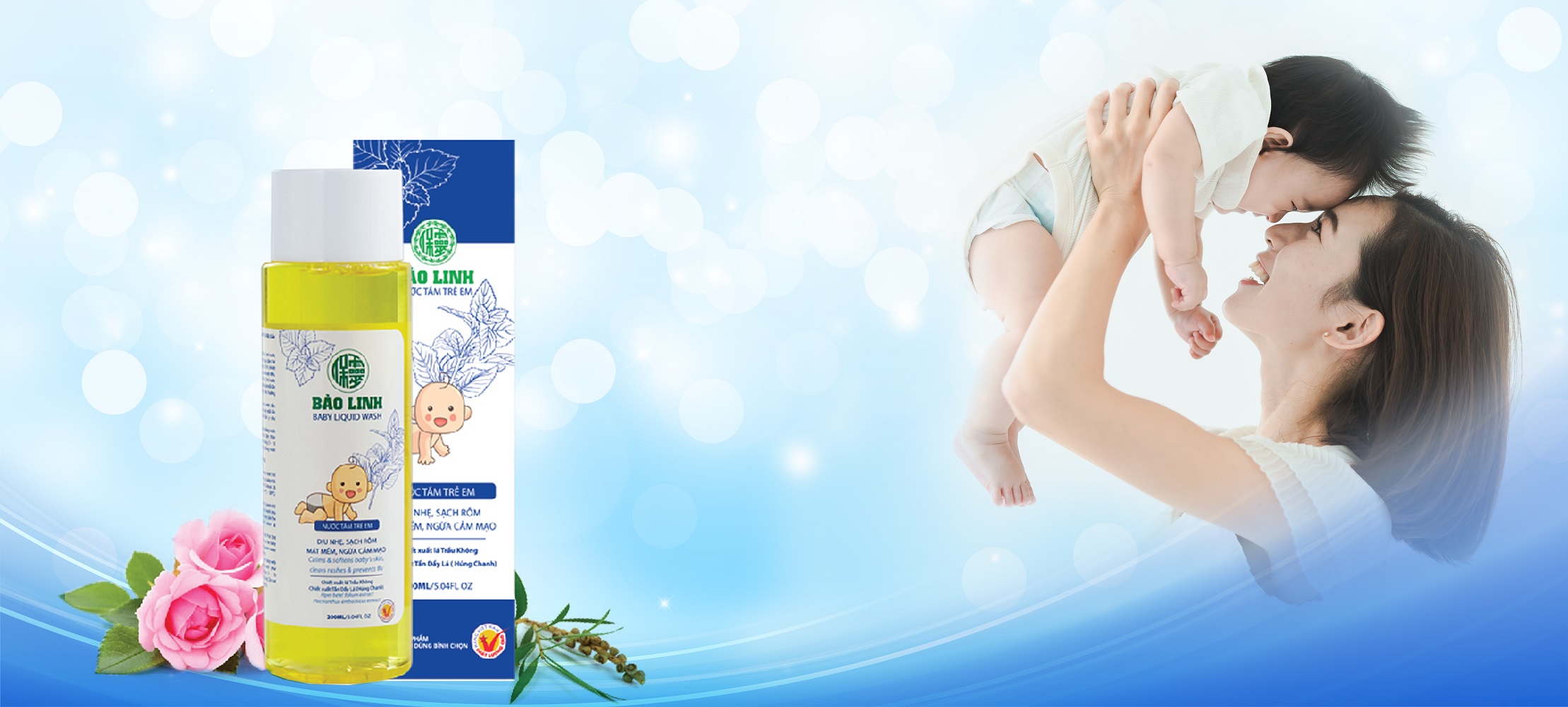 Nước tắm tinh dầu dành cho trẻ em Bảo Linh