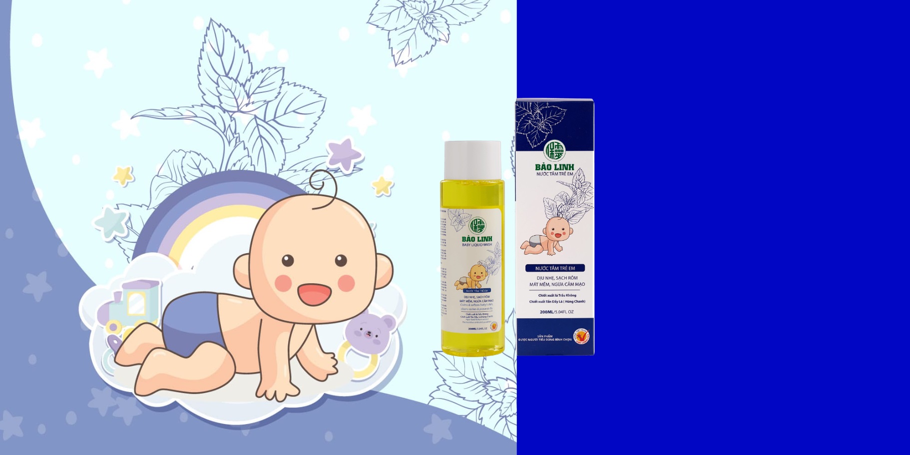 Nước tắm tinh dầu dành cho trẻ em Bảo Linh